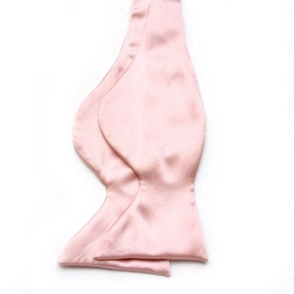 Men's Self tied Bow Tie Big‎ Butterfly Bow tie S608 Silver peach - Picture 2 of 16